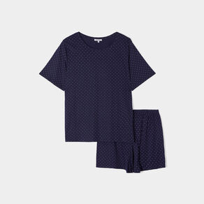 ensemble pyjama short 2 pieces modavista bleu femmegt Ensemble pyjama short 2 pièces Modavista bleu femme grande taille