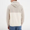 Sweat molleton &agrave; capuche hoodie gris clair homme