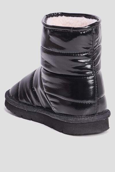 Bottines chaudes matelassées Minnie noir fille