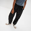 Pantalon droit battle taille élastiquée noir femme