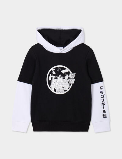 Sweat à capuche hoodie Dragon Ball Super noir garçon