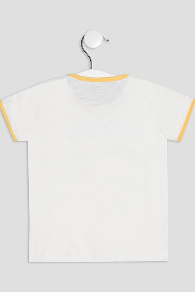 T-shirt manches courtes Creeks blanc bébé garçon