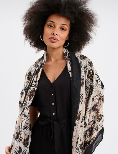 Foulard noir femme
