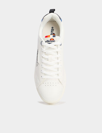 Tennis basses à lacets Ellesse blanc homme