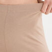 Legging 7/8 &egrave;me taille &eacute;lastiqu&eacute;e sable femme
