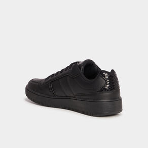 Tennis basses semelle épaisse Creeks noir femme