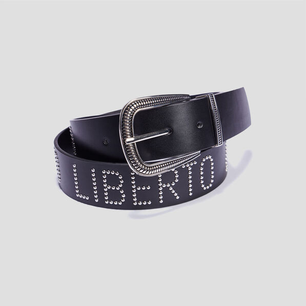 Ceinture cloutée Liberto noir femme