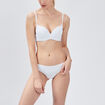 String microfibre sans coutures blanc femme