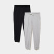 Lot 2 pantalons de pyjama coton gris homme