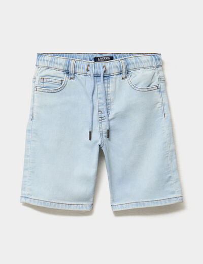 Bermuda en jean regular denim triple stone gar&ccedil;on