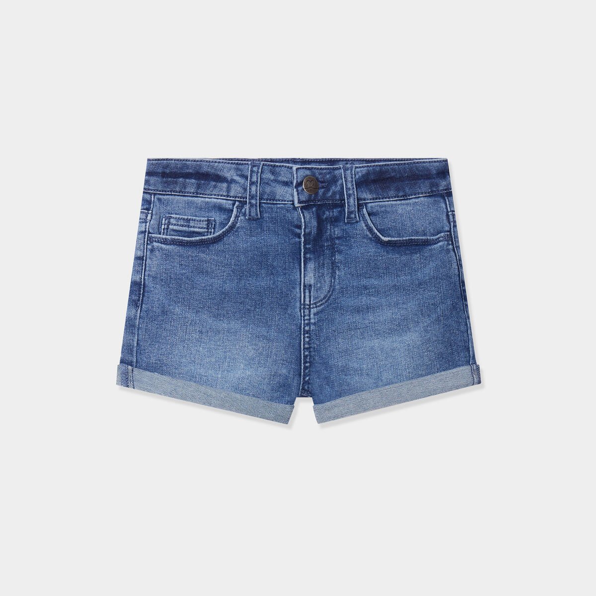 Short en jean denim 5 poches denim stone fille