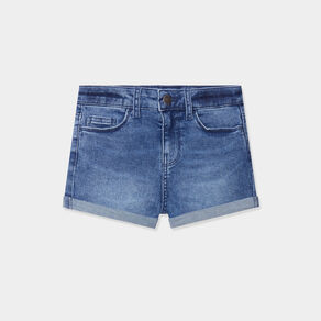 short en jean denim 5 poches denim stone fille Short en jean denim 5 poches denim stone fille