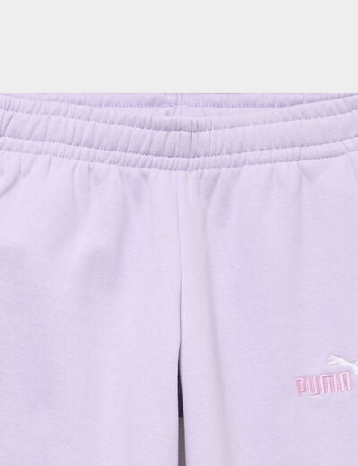 Pantalon de jogging droit Puma parme fille