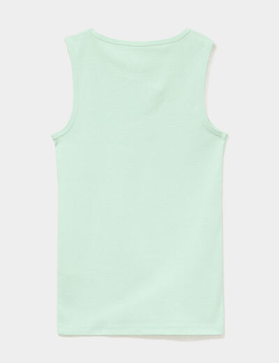 Lot de 3 d&eacute;bardeurs col rond coton vert pastel gar&ccedil;on