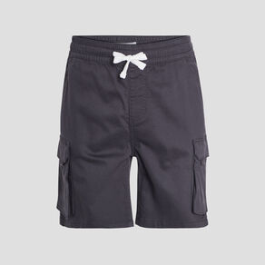 Bermuda cargo à coulisse gris foncé homme