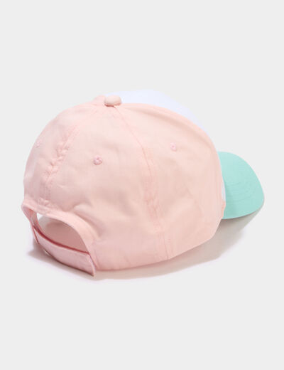 Casquette brod&eacute;e coton multicolore fille