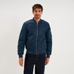 Blouson bomber d&eacute;perlant Liberto bleu marine homme
