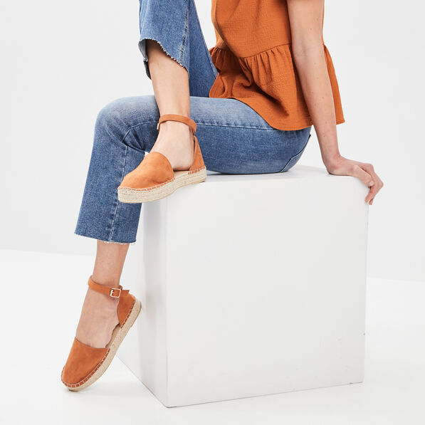 Sandales compensées Liberto marron femme