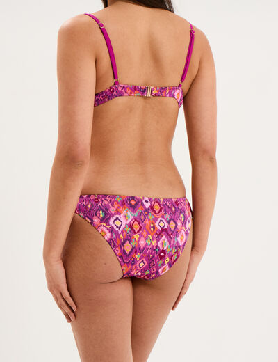 Bas de maillot de bain noeuds violet femme