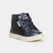 Baskets montantes zippées Creeks bleu marine bébé fille