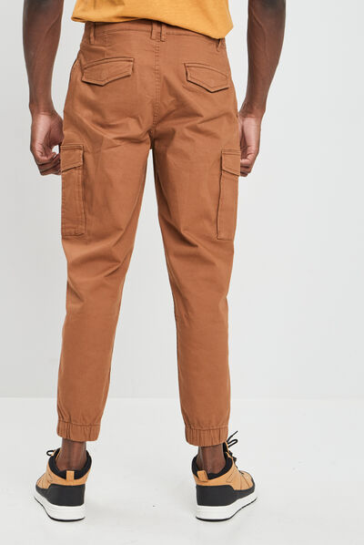 Pantalon cargo camel homme