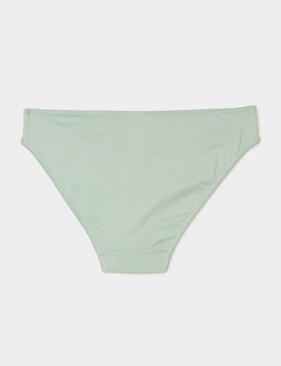 Lot 5 culottes coton vert femme