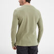 T-shirt col tunisien 1 poche Trappeur vert kaki homme