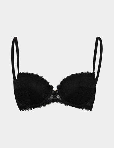 Soutien-gorge corbeille dentelle noir femme
