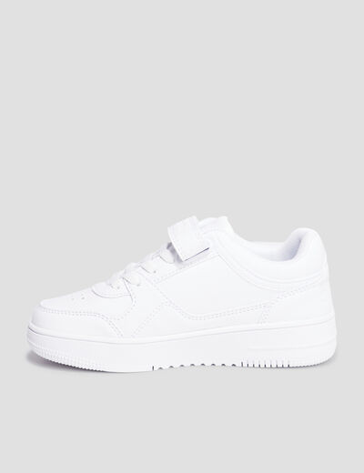 Tennis à lacets Champion blanc garçon