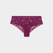 Shorty en dentelle rouge femme