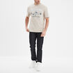 T-shirt manches courtes coton Mustang sable homme