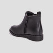 Bottines chelsea zippées à clous noir fille