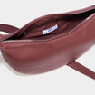 Sac banane zipp&eacute;e bordeaux femme