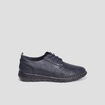Derbies à lacets compensées bleu marine femme