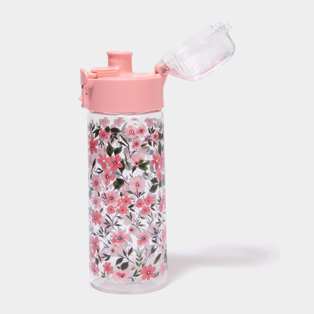Gourde transparente fleurie multicolore mixte