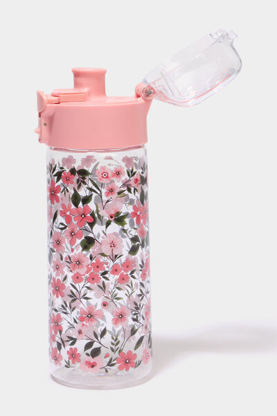 Gourde transparente fleurie multicolore mixte