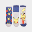 Lot 3 paires chaussettes Pokémon Pikachu multicolore garçon