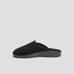 Chaussons mules velours noir homme
