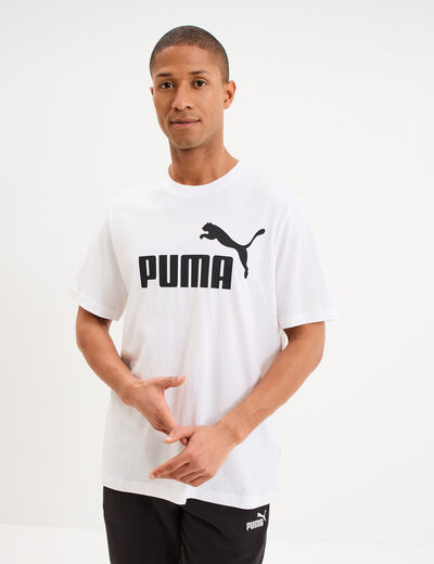 T-shirt manches courtes coton Puma blanc homme