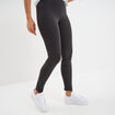 Legging taille élastiquée gris foncé femme
