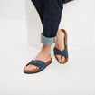 Mules avec boucles bleu marine homme