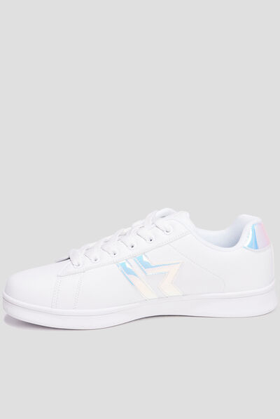 Tennis basses à lacets Creeks Iconik blanc femme
