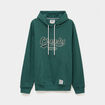 Sweat hoodie 1 poche vert canard homme