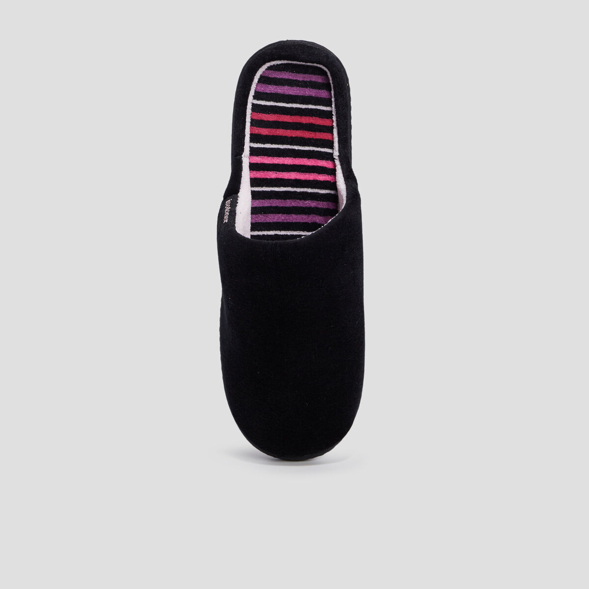 Chaussons mules Isotoner noir femme