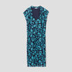 Robe droite sans manches bleu marine femme grande taille