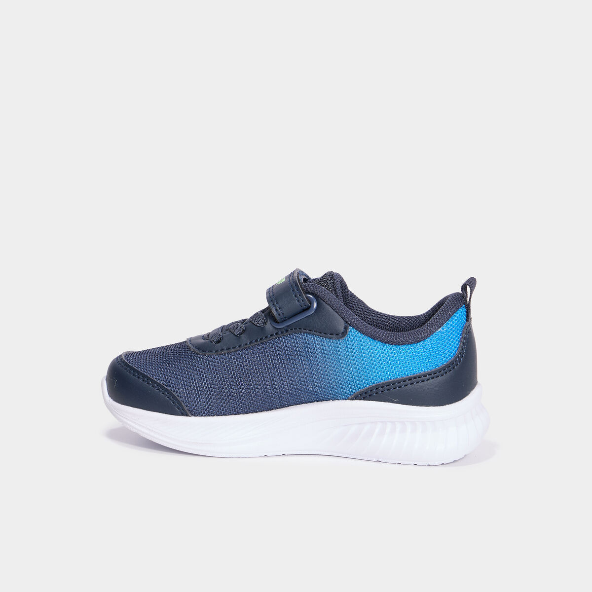 Baskets running à scratchs bleu garçon
