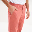 Pantalon chino droit stretch vieux rose homme