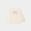 Sweat manches longues avec poche ecru b&eacute;b&eacute; gar&ccedil;on