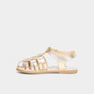 Sandales plates jaune or fille