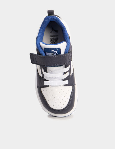 Tennis basses Puma Rebound V6 bleu fonc&eacute; gar&ccedil;on